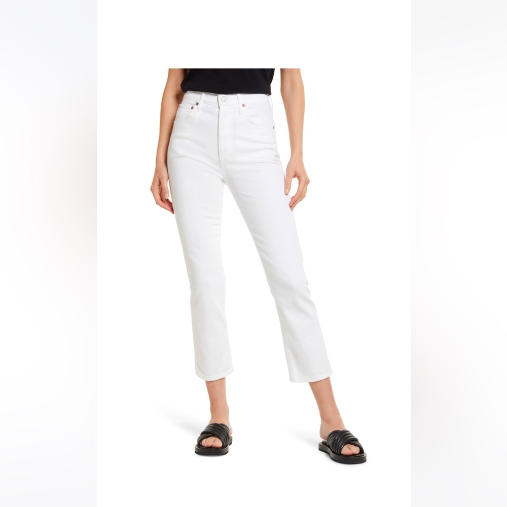 AGOLDE Riley High Rise Straight Crop Jean